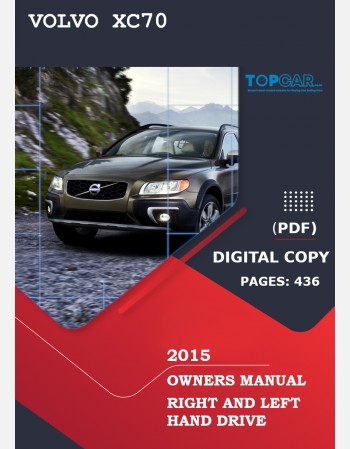 2015 volvo xc70 owners manual lhd & rhd